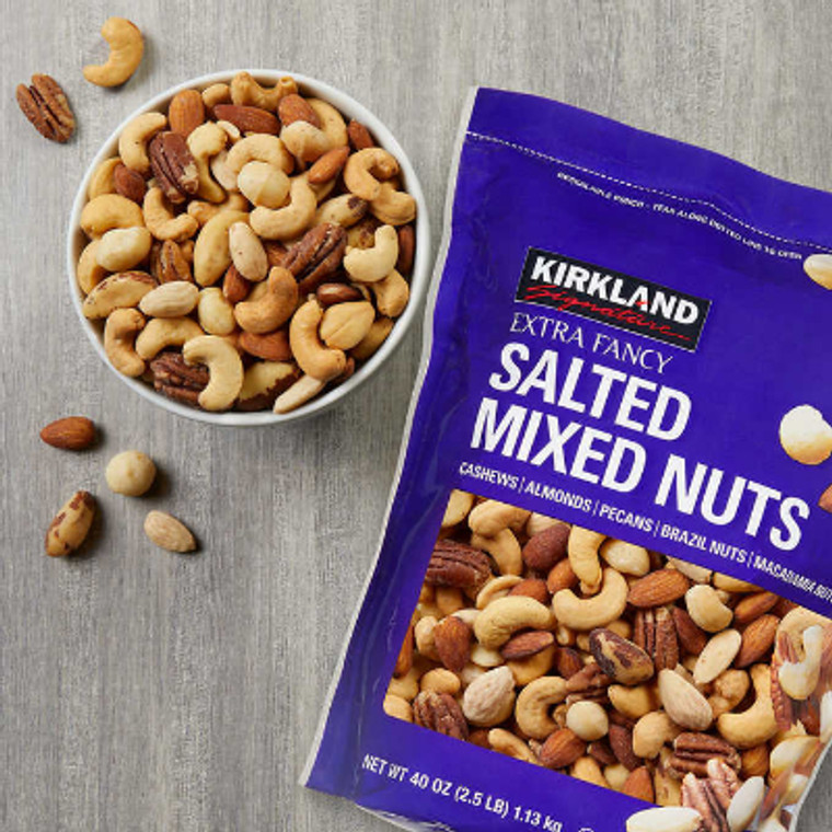 Kirkland Signature Extra Fancy Mixed Nuts, Salted, 40 oz