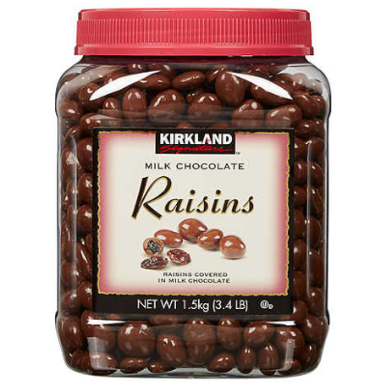 Kirkland Signature Milk Chocolate Covered Raisins, 54 oz