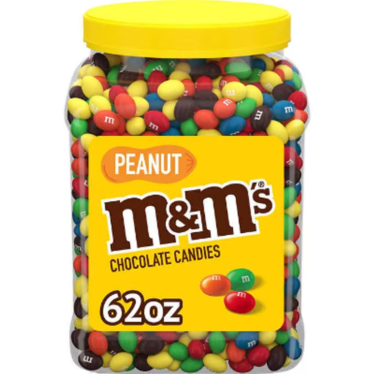 M&M'S Chocolate Candy, Peanut, 62 oz Jar