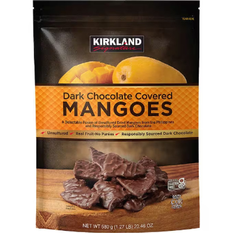 Kirkland Signature Dark Chocolate Covered Mangoes, 20.46 oz