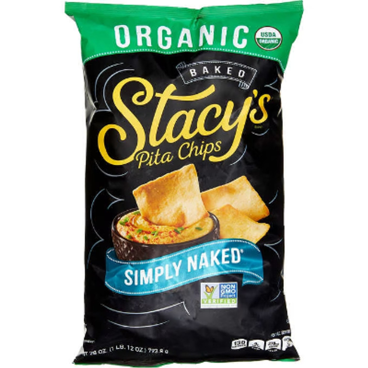 Stacy's Organic Pita Chips, Simply Naked, 28 oz