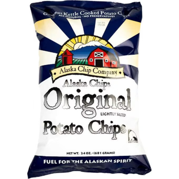 Alaska Chip Company Lightly Salted Potato Chips, 24 oz