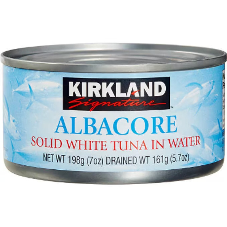 Kirkland Signature Solid White Albacore Tuna in Water, 7 oz, 8 ct