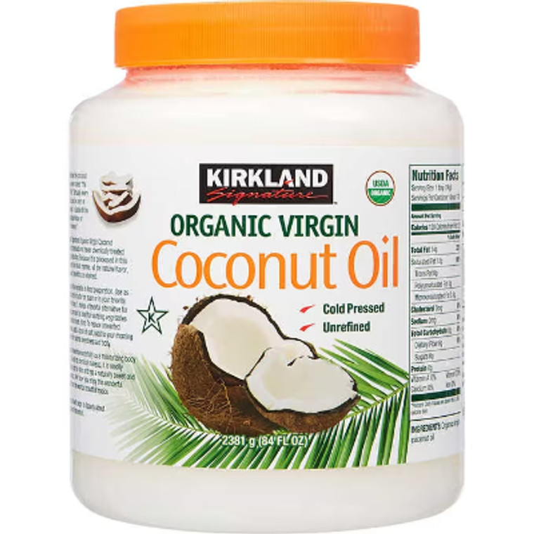 Kirkland Signature Organic Coconut Oil, Virgin, 84 fl oz