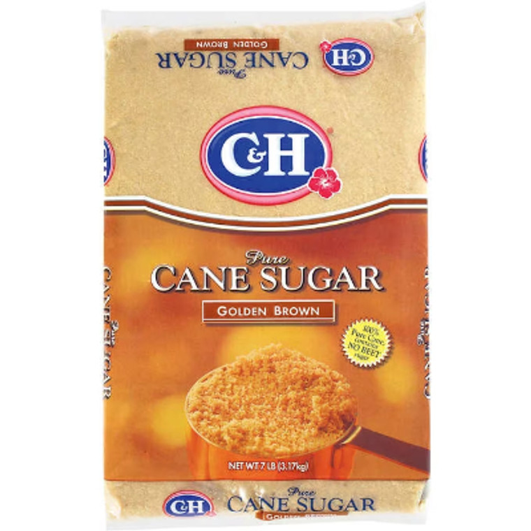 C&H Golden Brown Pure Cane Sugar, 7 lbs