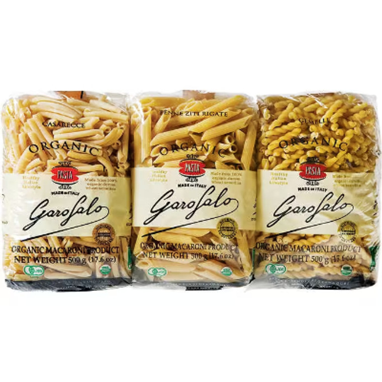 Garofalo Organic Pasta, Variety Pack, 17.6 oz, 6 ct