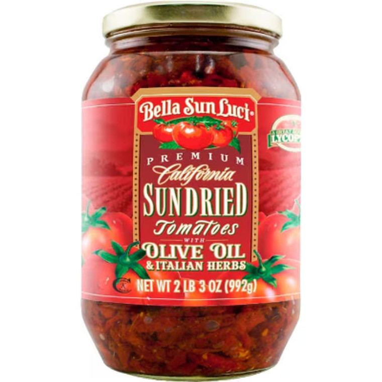 Bella Sun Luci California Sun Dried Tomatoes, Olive Oil & Italian Herbs, 35 oz