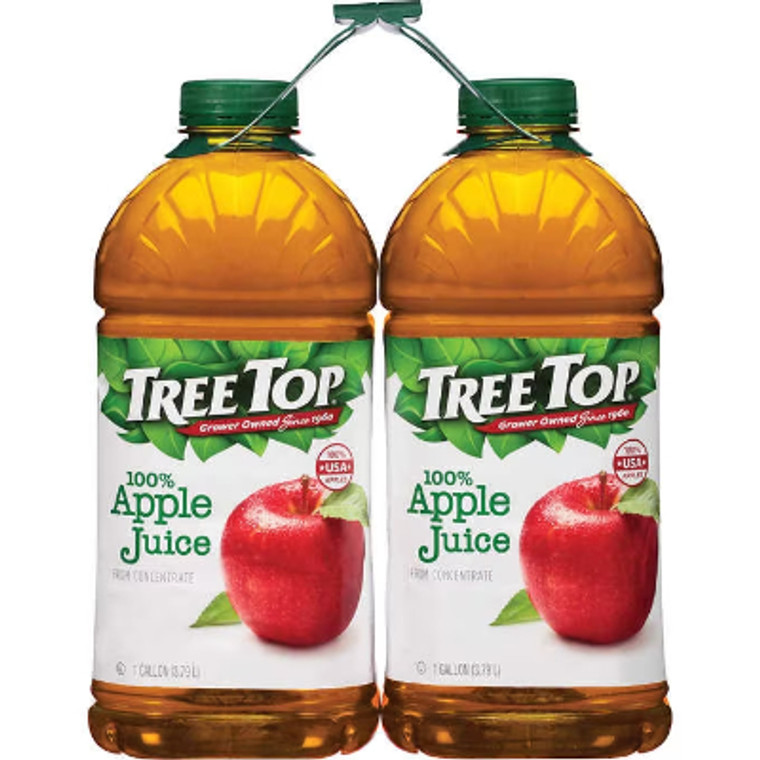 Tree Top 100% Apple Juice, 1 Gallon, 2 ct
