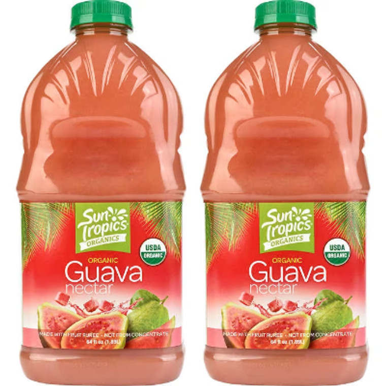 Sun Tropics Organic Guava Nectar, 64 fl oz, 2 ct
