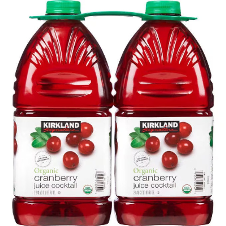 Kirkland Signature Organic Cranberry Juice Cocktail, 96 fl oz, 2 ct