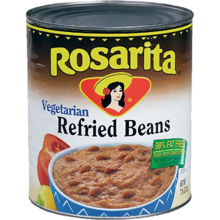 Rosarita Vegetarian Refried Beans, #10 can, 7 lbs
