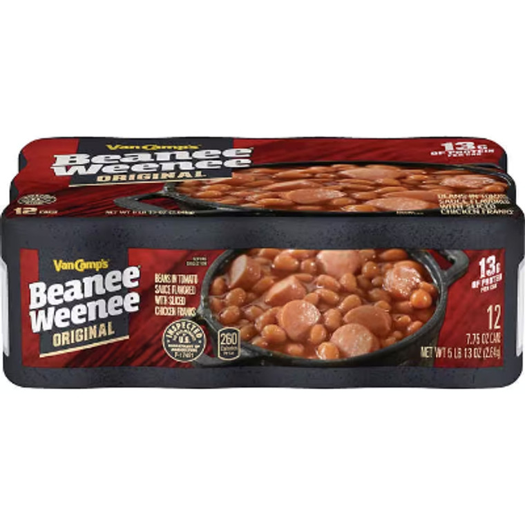 Van Camp Beanee Weenee, Original, 7.75 oz, 12 ct