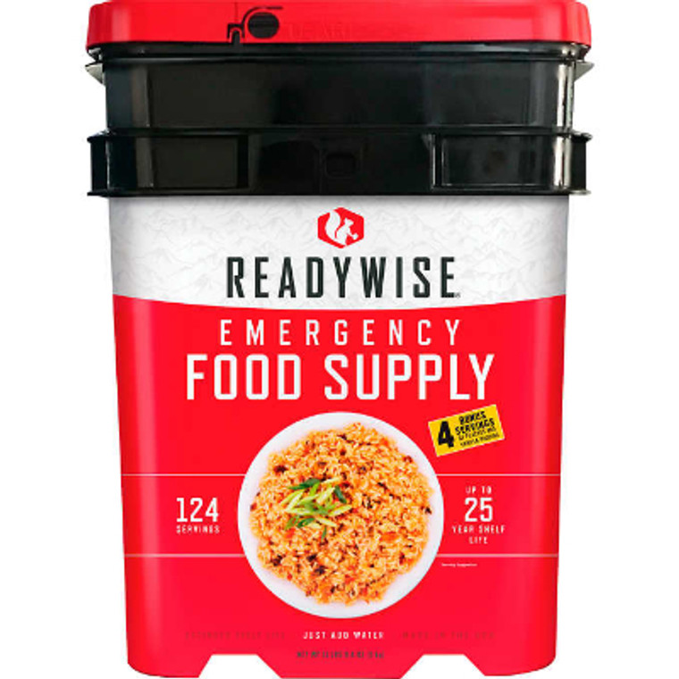 Readywise Emergency Food Supply, 124 servings + 8 Bonus servings