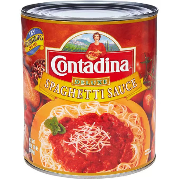 Contadina Deluxe Spaghetti Sauce, #10 can, 6 lbs 10 oz