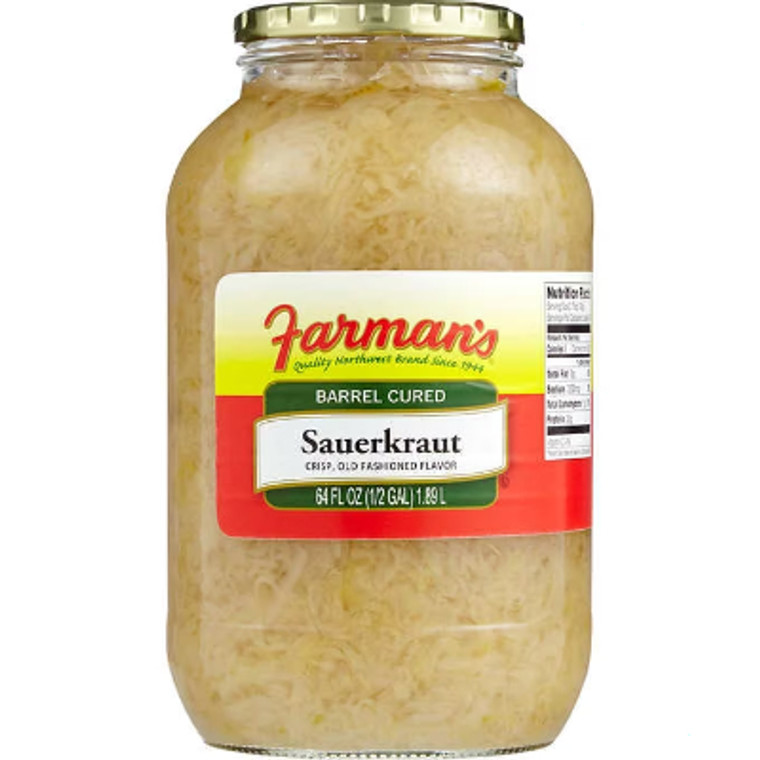 Farman's Barrel Cured Sauerkraut, 64 fl oz