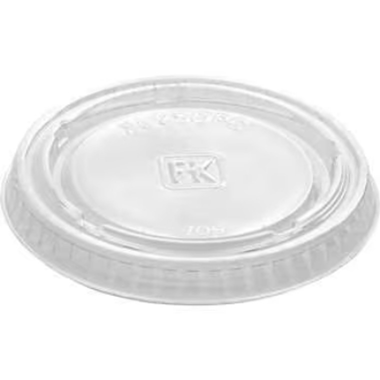 Fabri-Kal Plastic Portion Cup Lid, 2 oz, Clear, 1250 ct