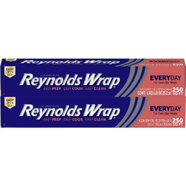 Reynolds Wrap Aluminum Foil, 12"W x 250'L, 2 ct