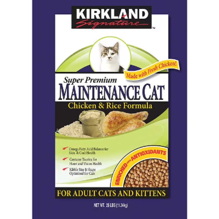 Kirkland Signature Cat Food Super Premium, 25 lbs