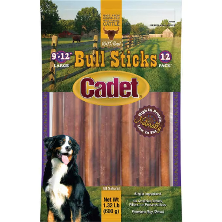 Cadet Bully Sticks Dog Treat, 12 ct