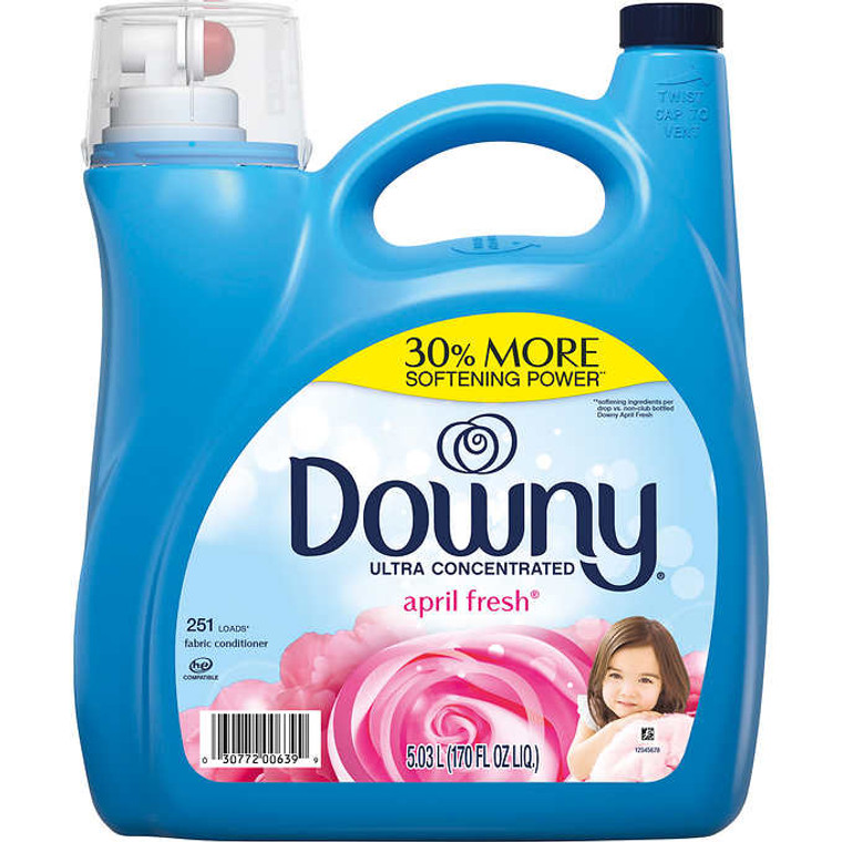 Downy Ultra Concentrated Liquid Fabric Softener, April Fresh, 170 fl oz