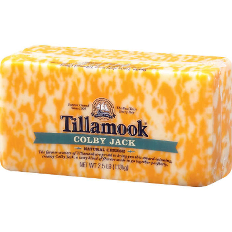 Tillamook Colby Jack Cheese, 2.5 lbs