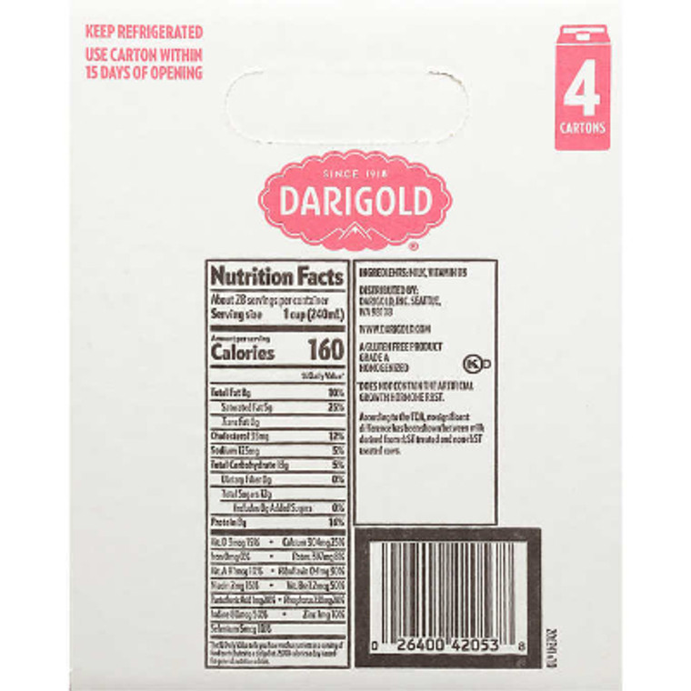 Darigold Whole Milk, 59 fl oz, 4 ct