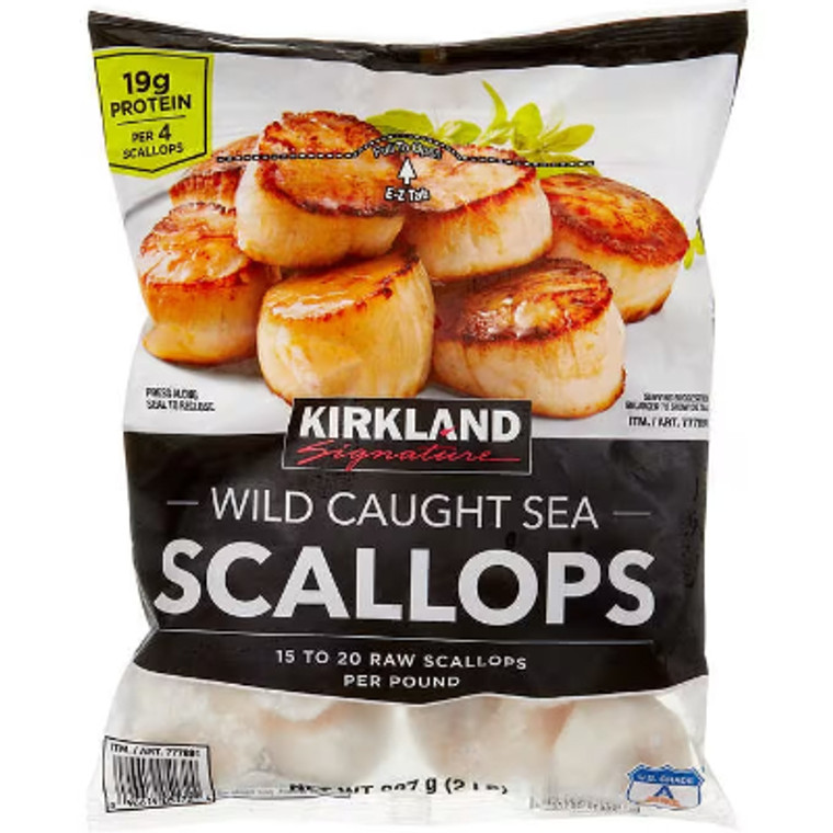 Kirkland Signature Raw Sea Scallops, 2 lbs