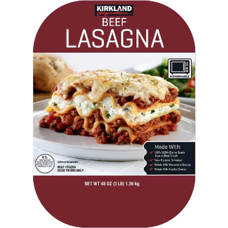 Kirkland Signature Beef Lasagna, 48 oz, 2 ct