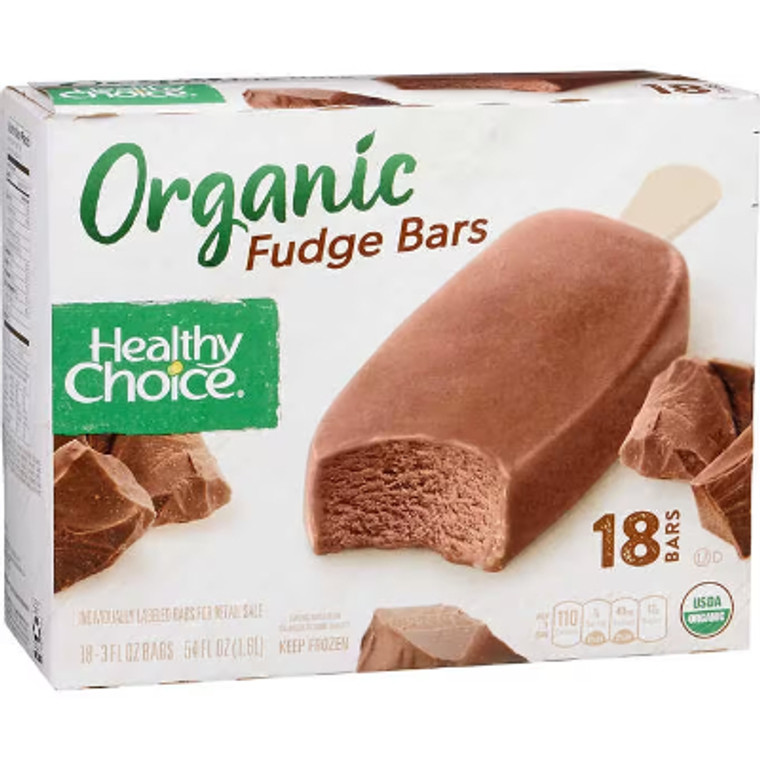 Healthy Choice Organic Fudge Bars, 3 fl oz, 18 ct