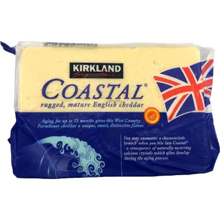 Kirkland Signature Coastal Cheddar Cheese, 2 lb avg wt