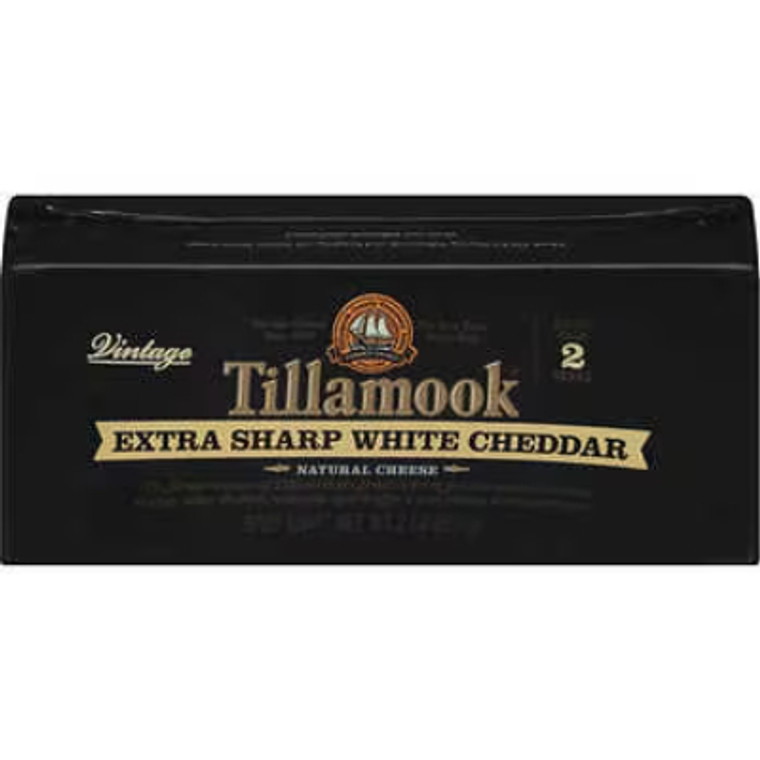 Tillamook Extra Sharp White Cheddar Cheese, 2 lbs