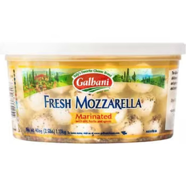 Galbani Fresh Mozzarella, Marinated, 2.5 lbs