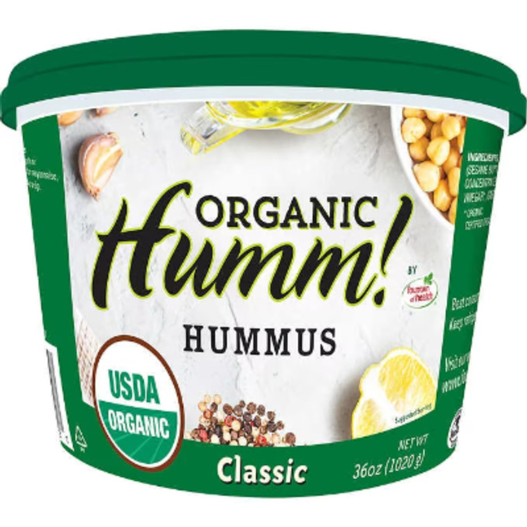 Fountain Of Health Organic Hummus, 36 oz