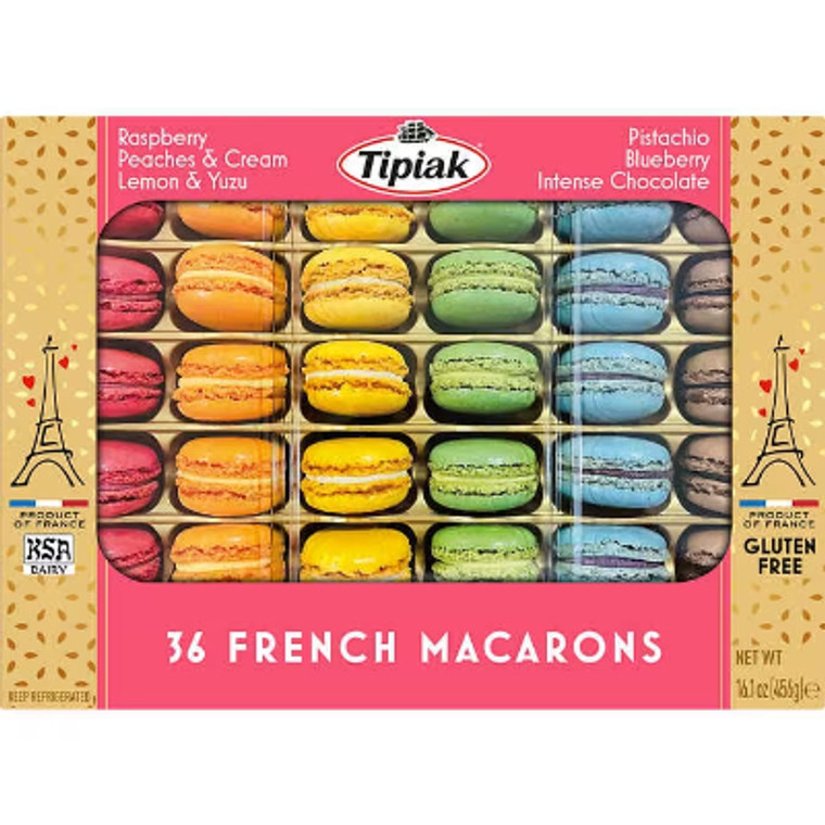 Tipiak French Macarons, Variety, 14.8 oz, 36 ct