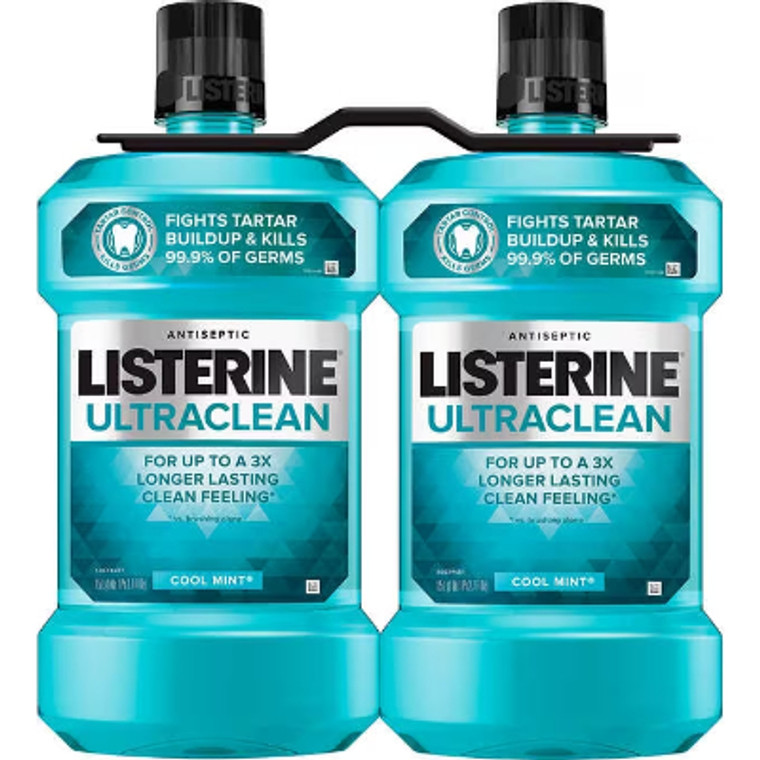 Listerine Ultraclean, Cool Mint, 50.7 fl oz, 2 ct