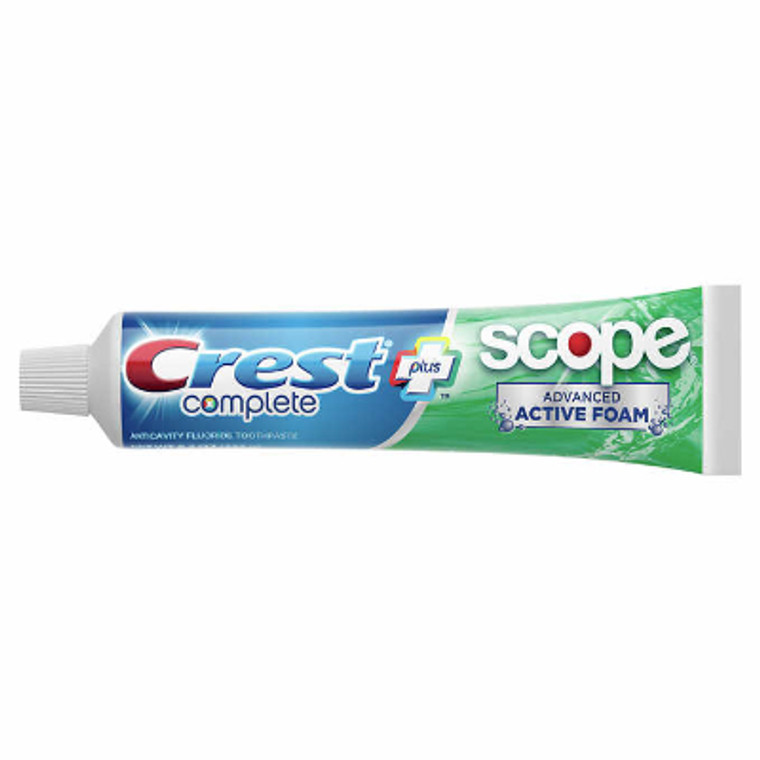 Crest Complete + Scope Advanced Active Foam Toothpaste, 8.2 oz, 5-pack