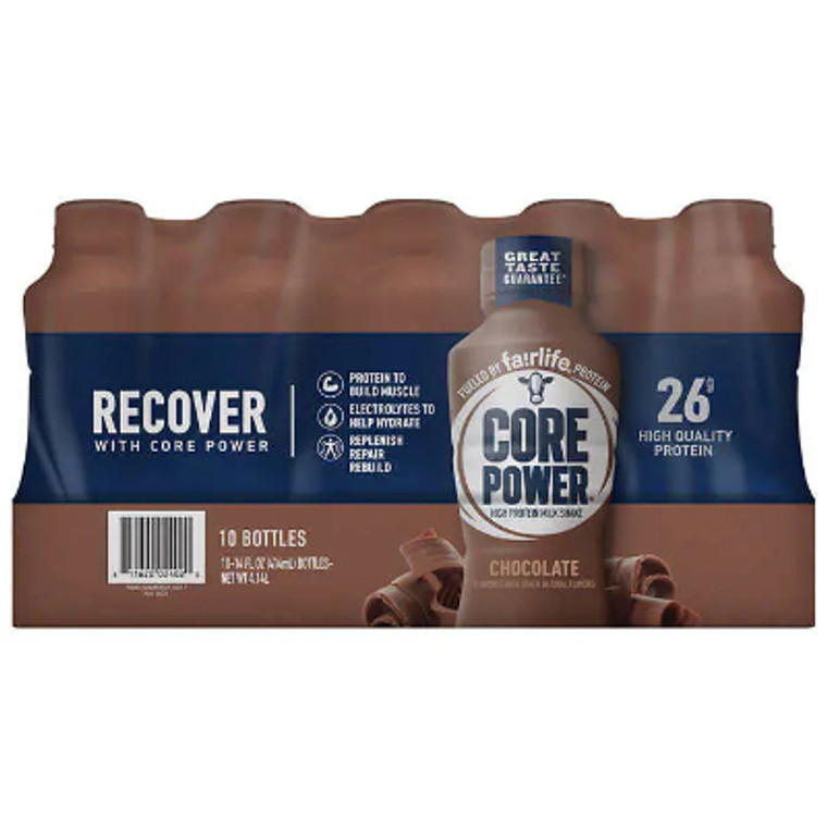 Fairlife Core Power High Protein Shake, Chocolate 14 fl oz, 10-pack