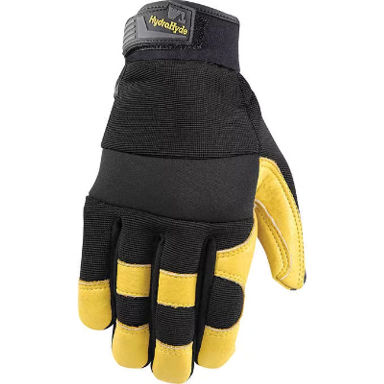 Wells Lamont Men's HydraHyde Leather Work Gloves, Medium, 3 pairs