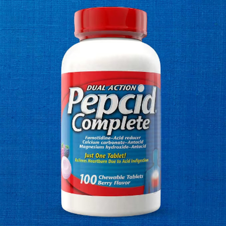 Dual Action Pepcid Complete, Acid Reducer, 100 Chewable Tablets