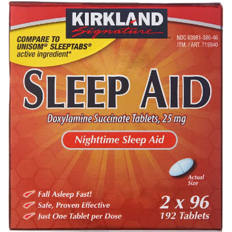 Kirkland Signature Sleep Aid Tablets, 25mg, 192 ct