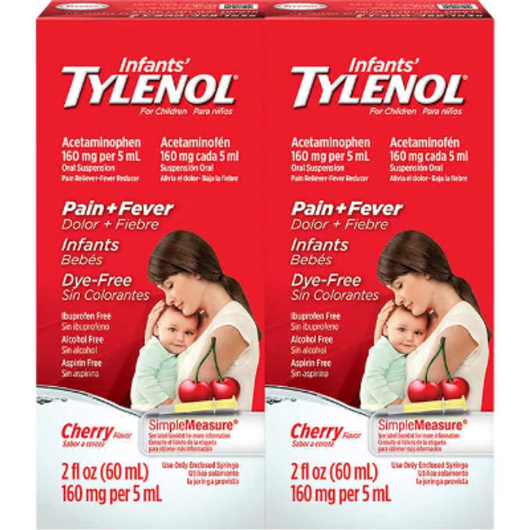 Infants' Tylenol Pain & Fever Cherry Flavor, 4 oz