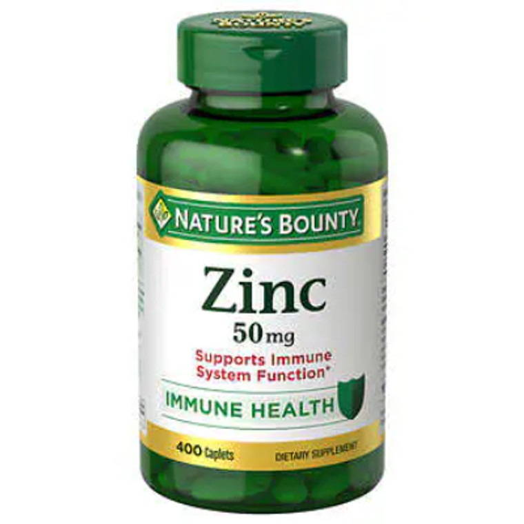 Nature's Bounty Zinc 50 mg, 400 Caplets