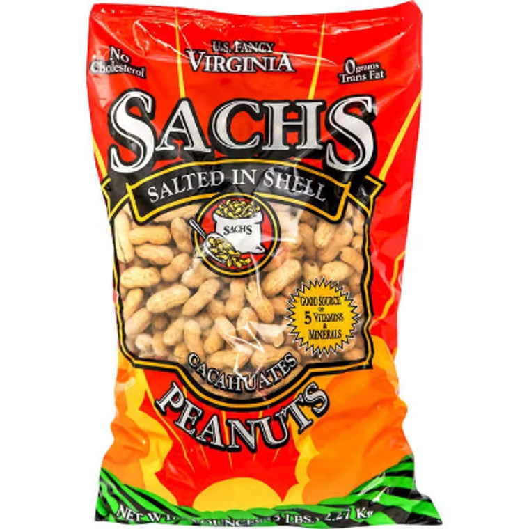 Sachs In-Shell Peanuts, Salted, 5 lbs