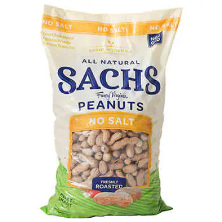 Sachs In-Shell Fancy Virginia Peanuts, Unsalted, 5 lbs
