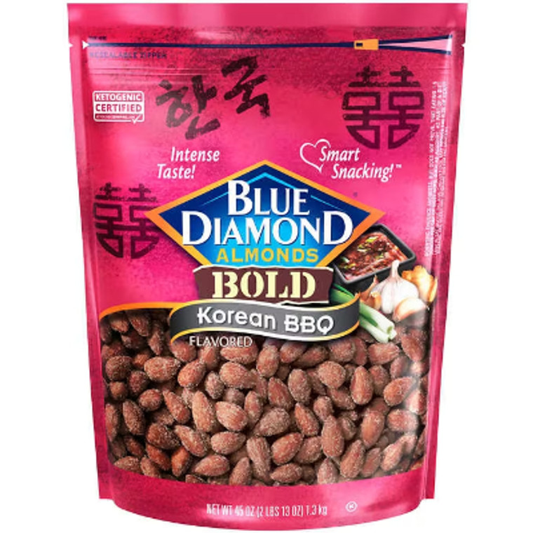 Blue Diamond Almonds Bold, Korean BBQ, 45 oz