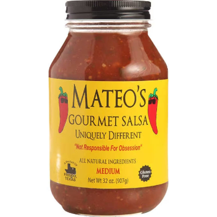 Mateo's Gourmet Salsa, Medium, 32 oz