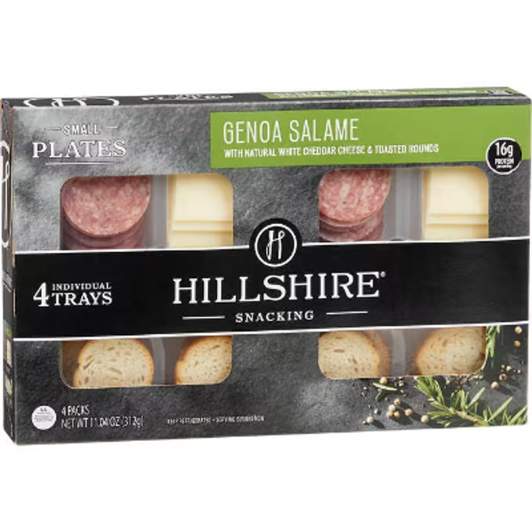 Hillshire Snacking Plates, White Cheddar and Genoa Salame, 4 ct