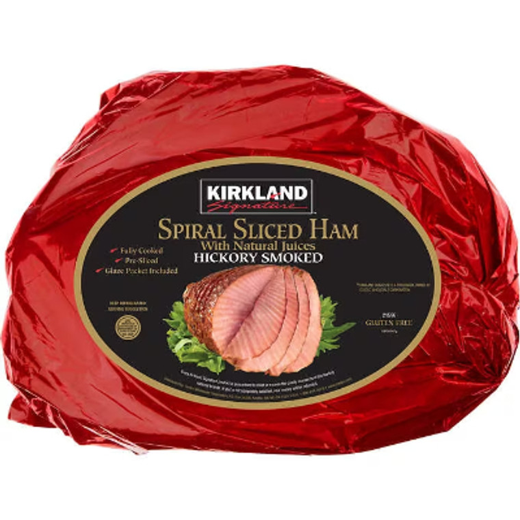 Kirkland Signature Spiral Sliced Ham, Hickory Smoked, 9 lb avg wt