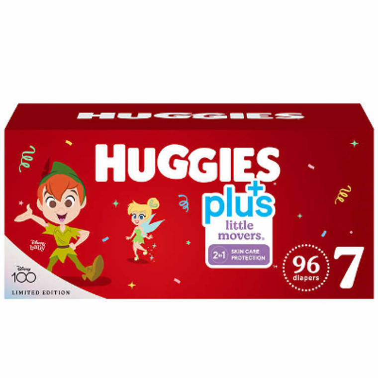 Huggies Plus Diapers Sizes 3 - 7 - 96 COUNT