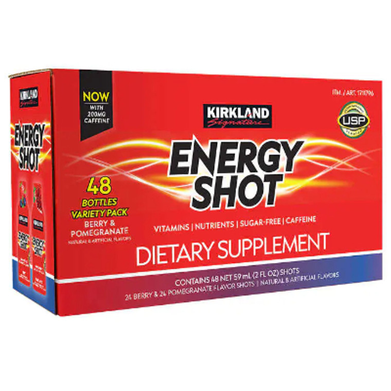 Kirkland Signature Energy Shot, 48 Bottles, 2 Ounces Each